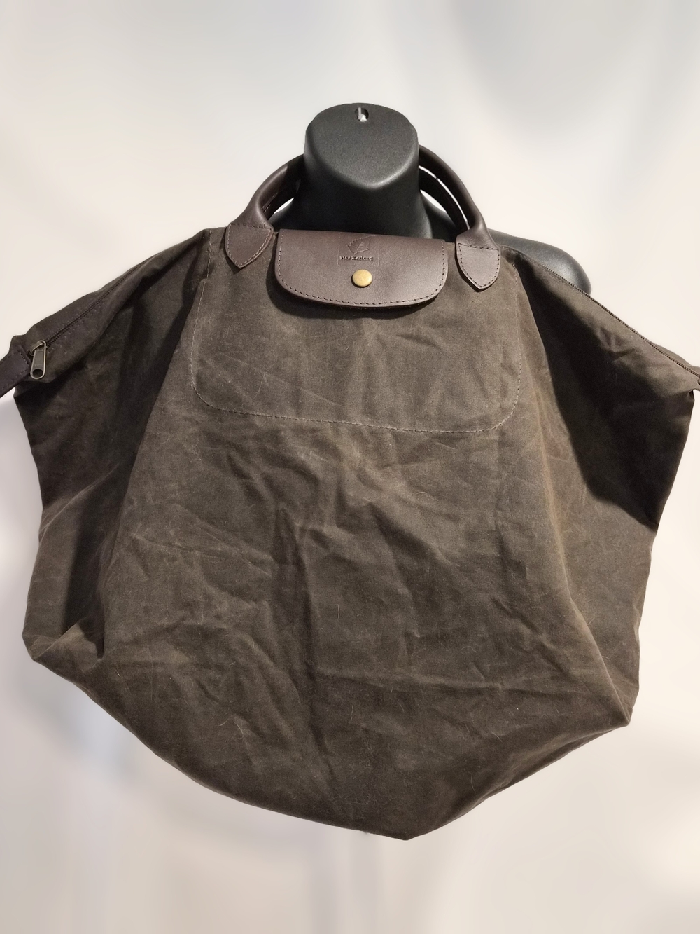 Vintage New Zealand Waxed Canvas Foldable Travel Tote Bag Gorpcore